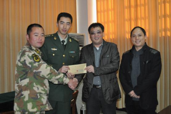 台州市博爱医院春节前夕慰问武警|路桥博爱医院