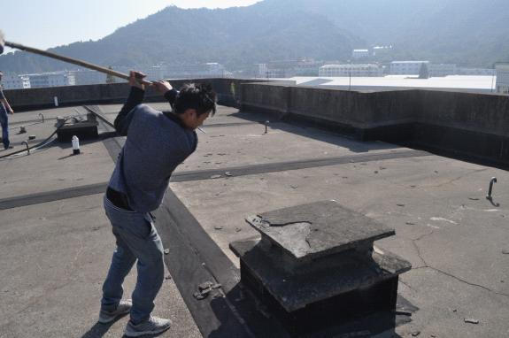 台州市博爱医院5号楼拆除现场