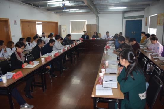 区卫计局对台州市博爱医院进行年度工作考核