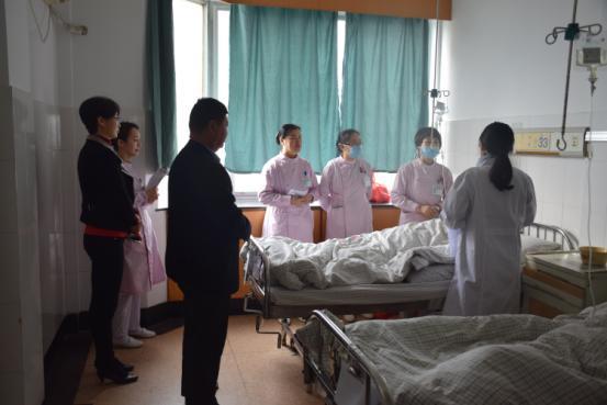 区卫计局对台州市博爱医院进行年度工作考核