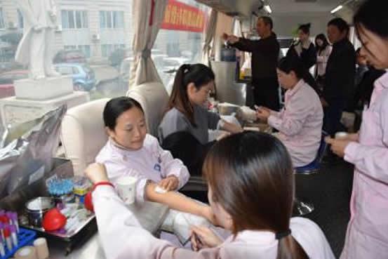 台州市博爱医院组织职工无偿献血