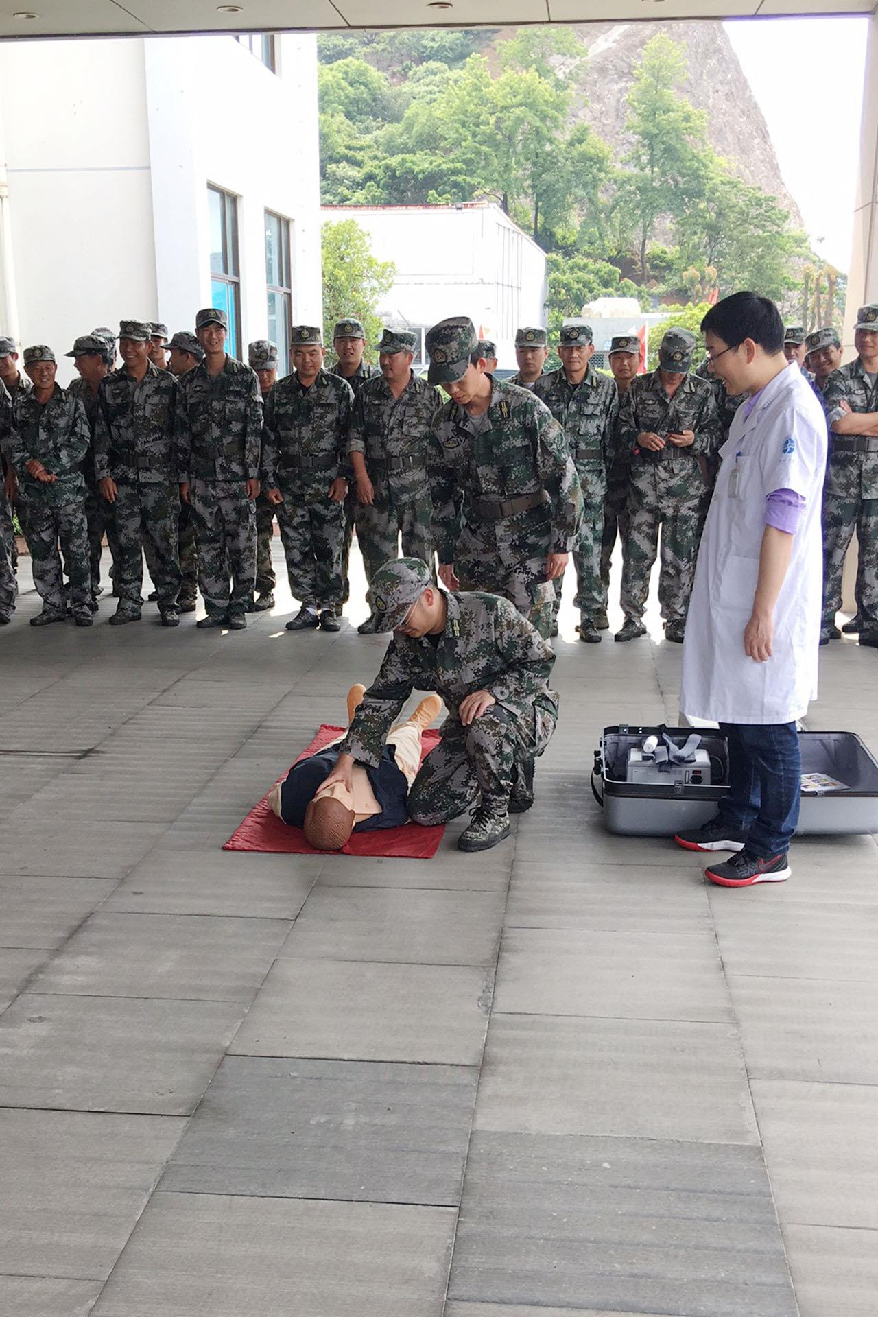 博爱医院担负区人武部民兵集训期间医疗保障和救护技能培训任务