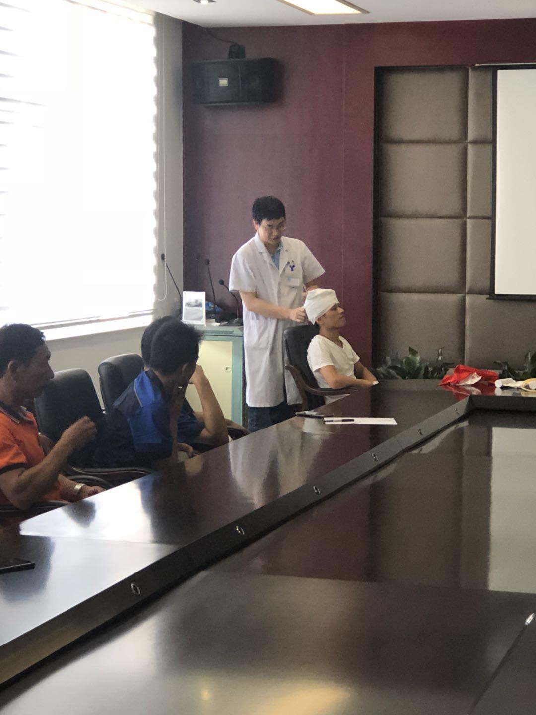 台州市博爱医院受邀为浙江凯乐洁具有限公司职工开展急救技能培训