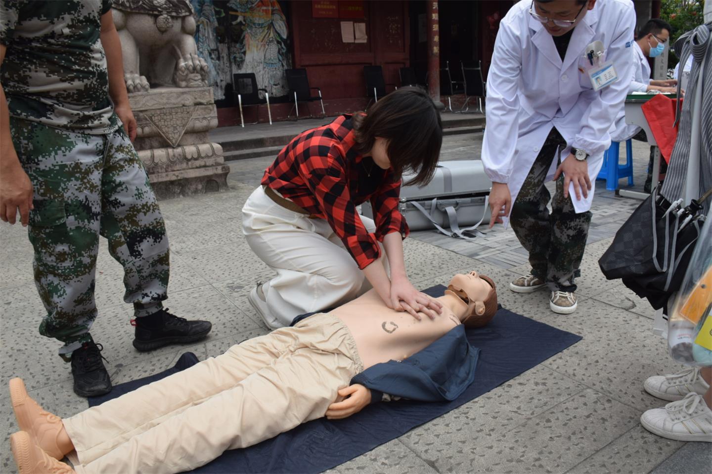 献礼建党百年丨台州博爱医院医共体组织青年民兵整组点验，点出“精气神”！|路桥博爱医院