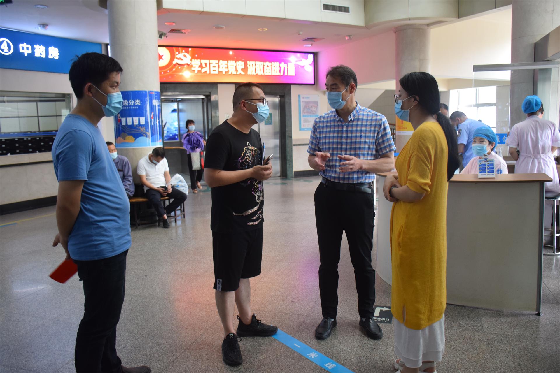 安全为首，预防为主丨区卫健局副局长李作耕一行莅临台州博爱医院医共体总院督查安全生产工作